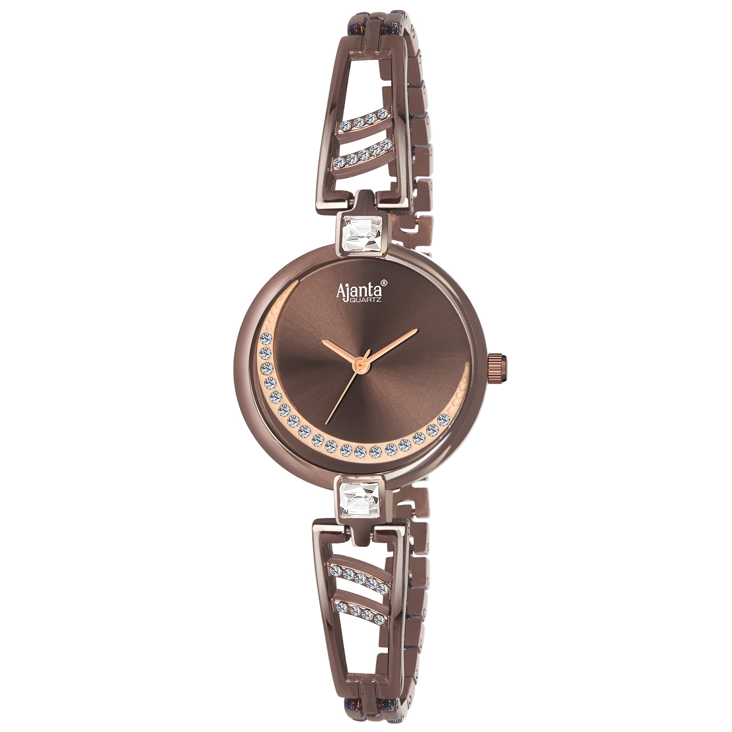 Ajanta Quartz Womens Watch Luxury Analog Watches for Women. (Brown) (B0B5XH5K26) Amazon Price History, Amazon Price Tracker