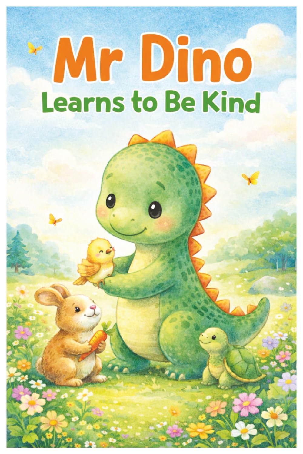 Mr. Dino Learns to Be Kind: A Sweet Dinosaur Story About Kindness, Helping Others & Friendship for Kids Ages 2–5