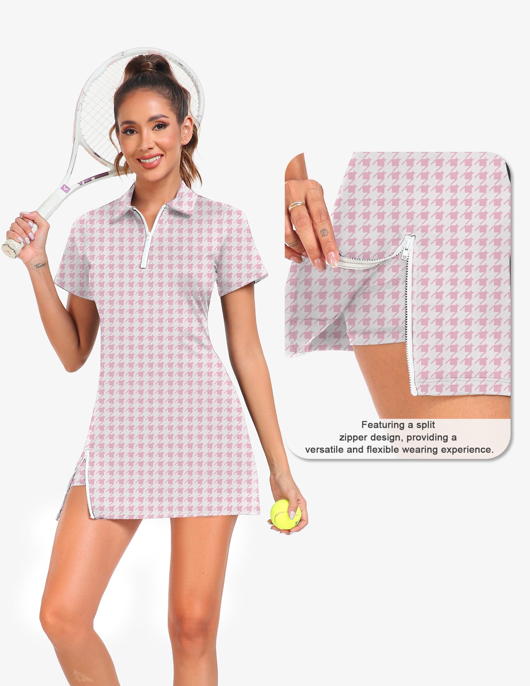 FKEEP Damen Soft Tenniskleid