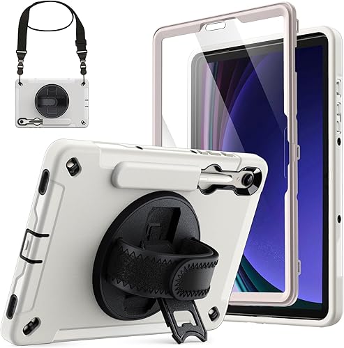 JETech Case for Samsung Galaxy Tab S9 11-Inch with Built-in Screen Protector and S Pen Holder, Heavy Duty Rugged Shockproof Protective Tablet Cover,