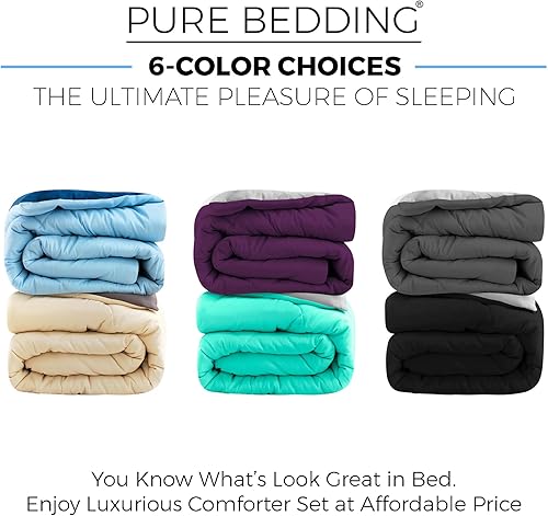 Miniatura 5 de Juego de edredón King 8 piezas, beige  Relleno de funda de edredón, fundas de almohada envolventes, almohadas decorativas, fundas acolchadas y falda