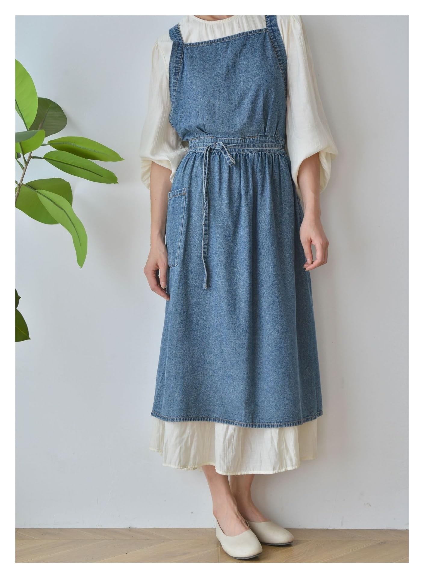 Grembiule in denim 2 pezzi per Cucinare