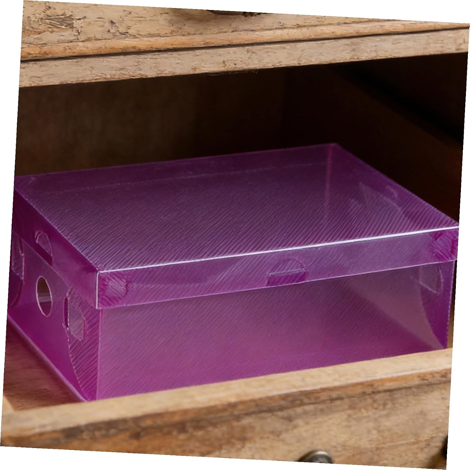 7pcs Thickened Pp Plastic Shoe Storage Boxes with Lids, Stackable Foldable Shoe Organizers for Men, Women, 27.5x18x9.5cm Colorful Closet Storage Containers