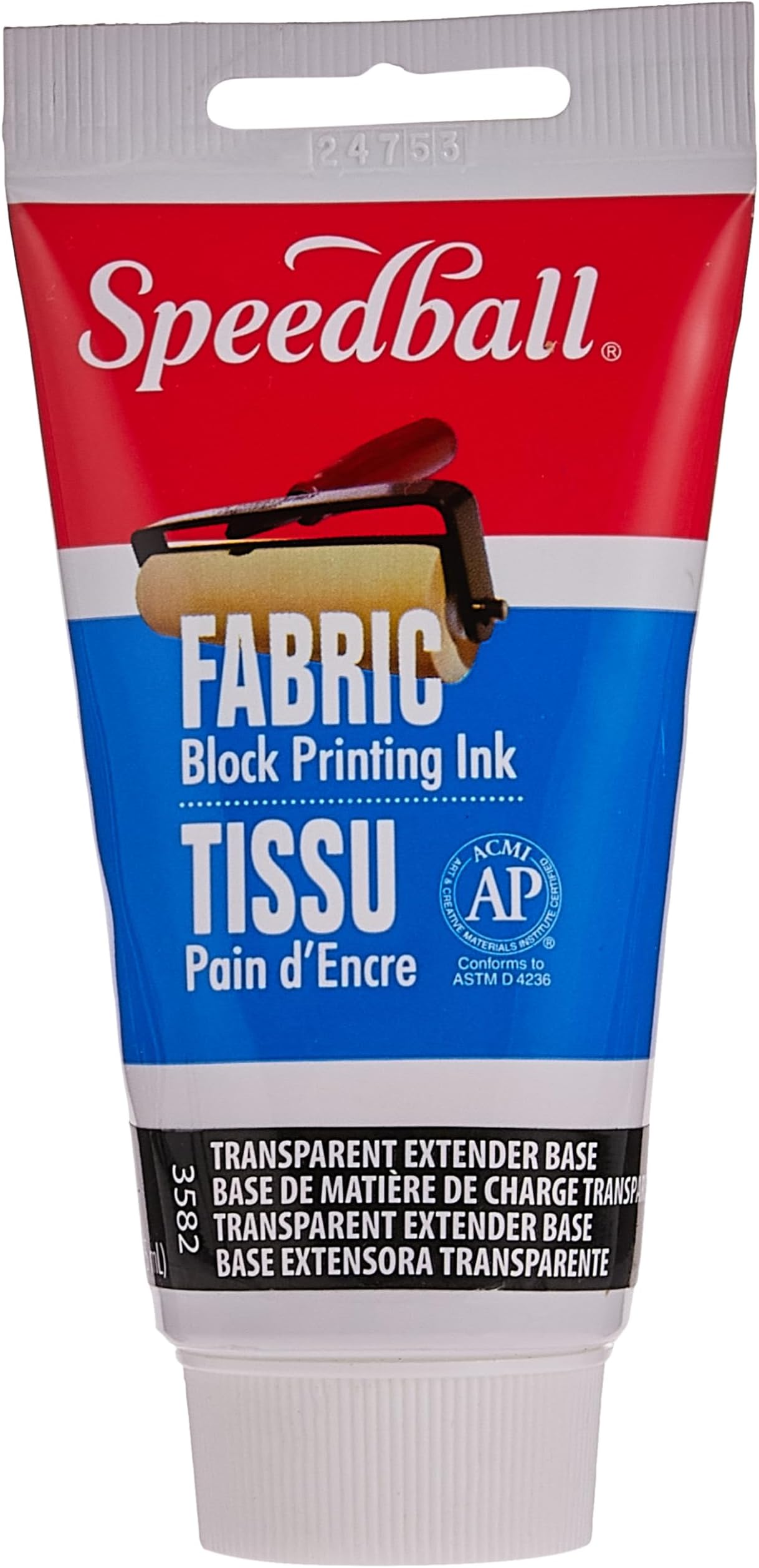75cc 2.5 oz Fabric Block Printing Ink Transparent, Oil-Based Printing Ink, Bold Opaque Colour, Bag, Clothes Printing, No Heat Set, Creative Printing, Home, Art Studio, Ink For Starter Kit