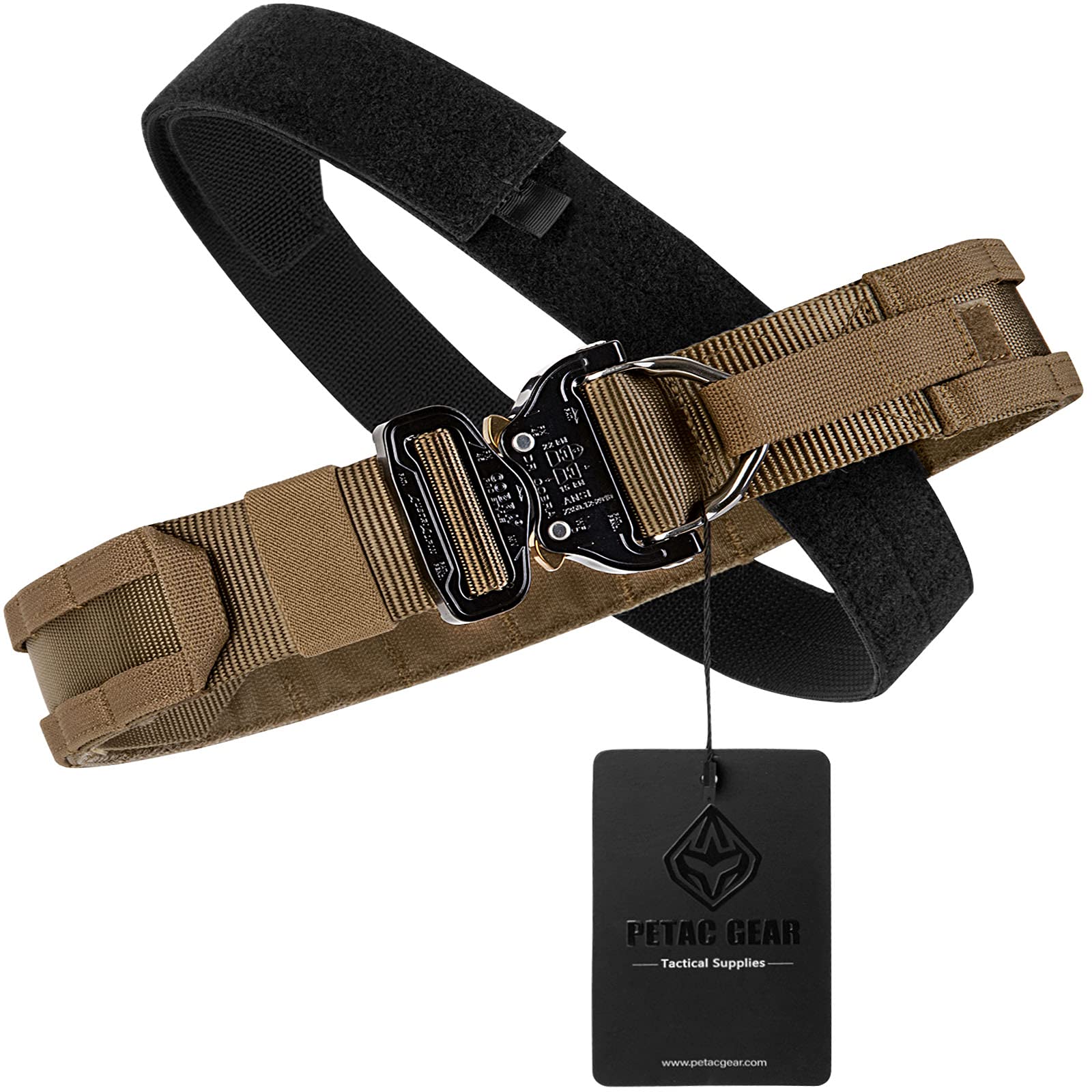 PETAC GEAR Tactical Molle Belt Rigger Belt with Cobra Buckle Gun Belt