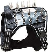 Vista 9 de Arnés táctico para perro, reflectante, chaleco antitirones, chaleco de protección contra pinchos, talla S