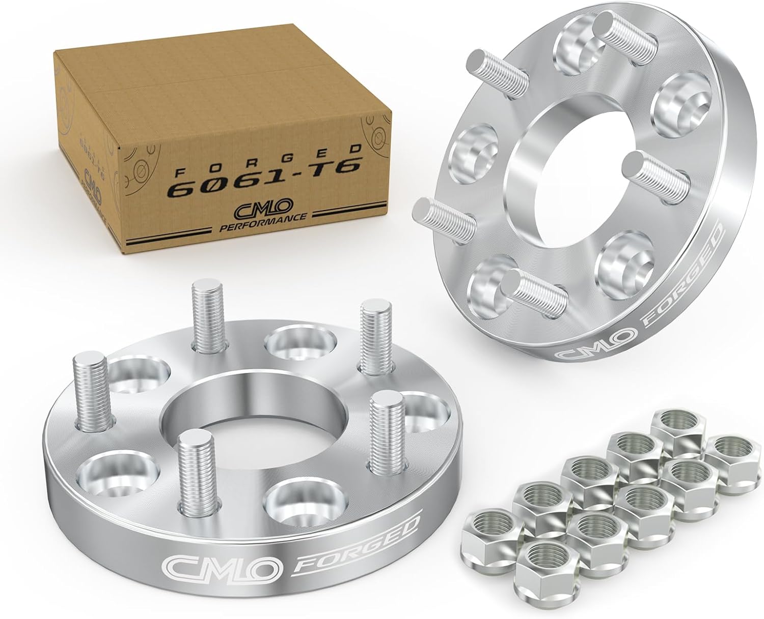 Customadeonly 5x6.5 (5x165.1) Wheel Spacers 25mm (1.0") Forged – 2-Pack – 16x1.5 Studs – Fits Defender 90 1994–1997, Discovery 1994–1998, Range Rover 1970–1998 (5x6.5 Models Only)