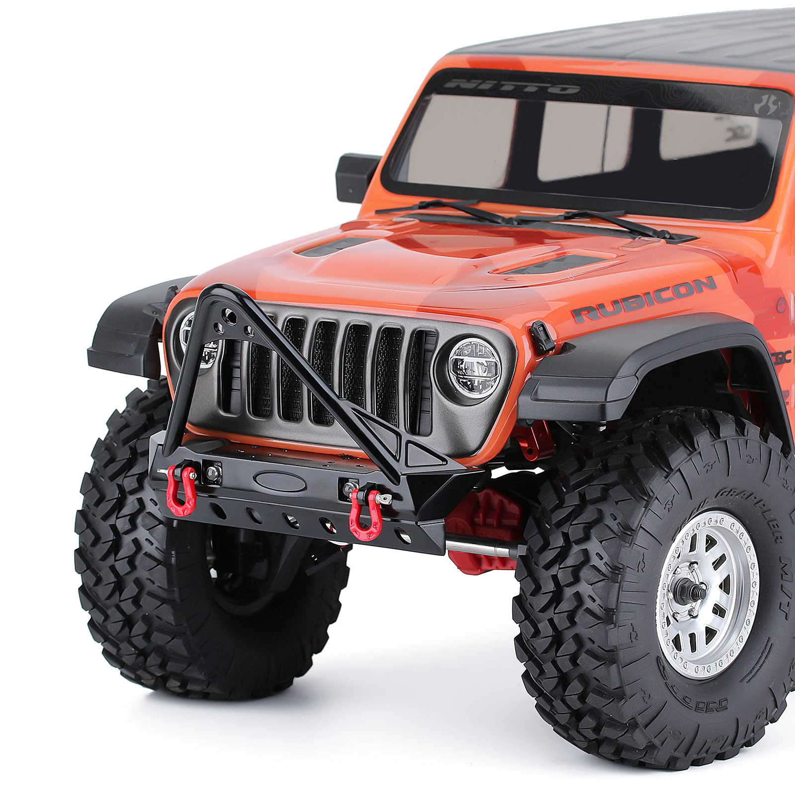INJORA RC Paraurti Metallo Front Bumper per 1:10 RC Crawler Axial SCX10