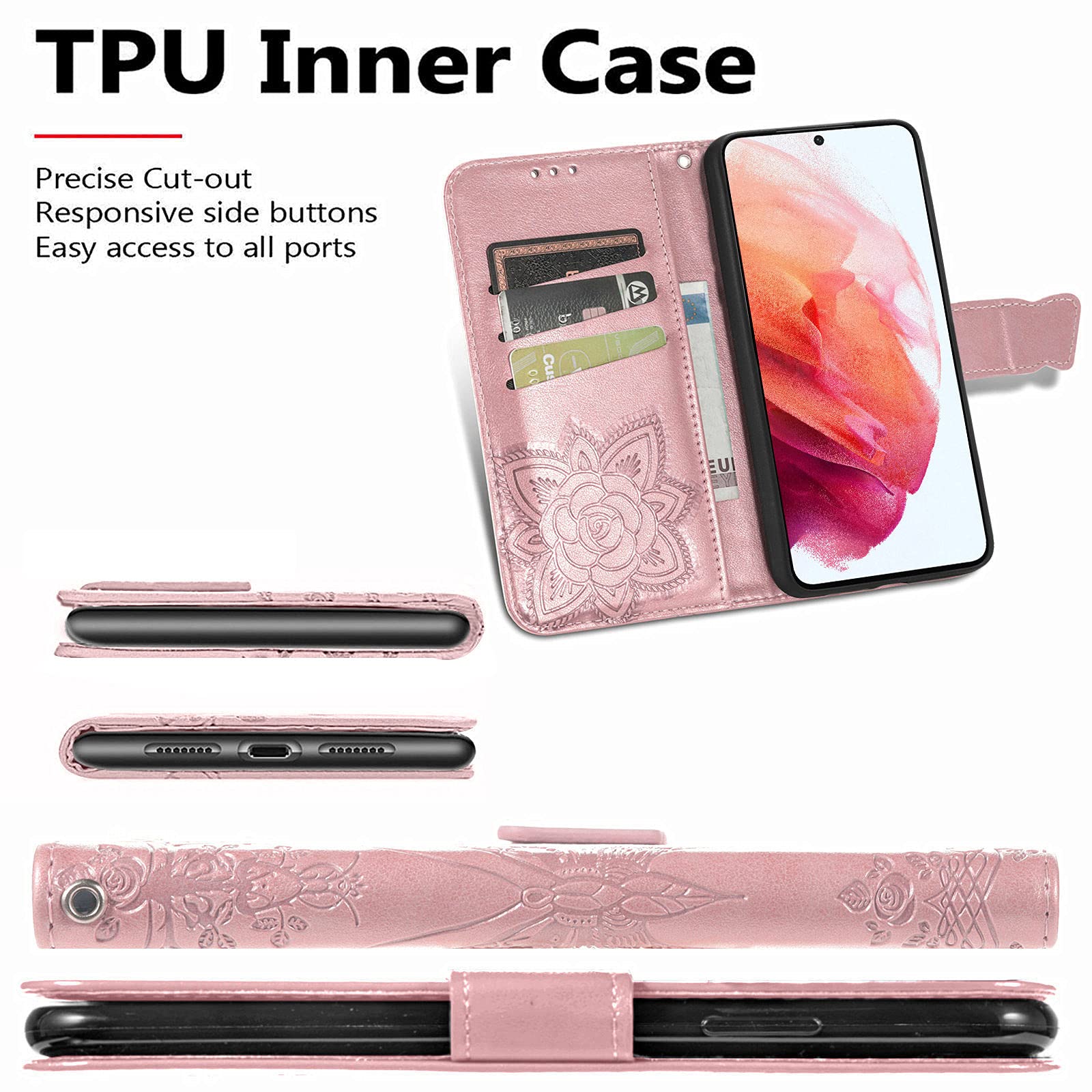 MOJIA Cover per Blackview Oscal C30 / Oscal C30 PRO, Custodia Folio