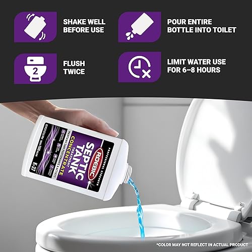 Miniatura 9 de Roebic K-37-Q Tratamiento para fosas sépticas elimina las obstrucciones bacterias enzimas amigables con el medio ambiente seguras para los inodoros