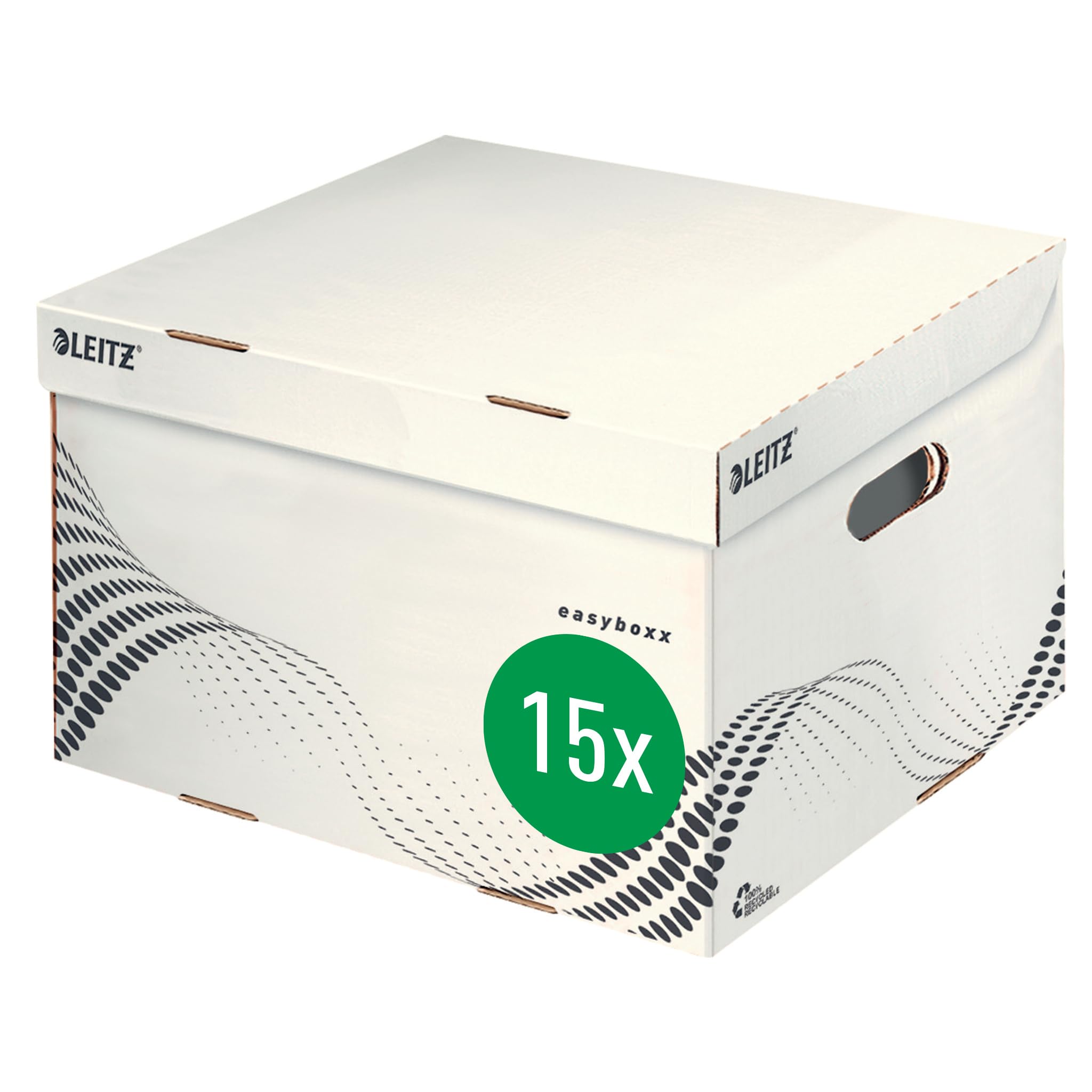 Boîte de rangement carton A4 Leitz easyboxx 61360000 conteneur archive avec couvercle supérieur