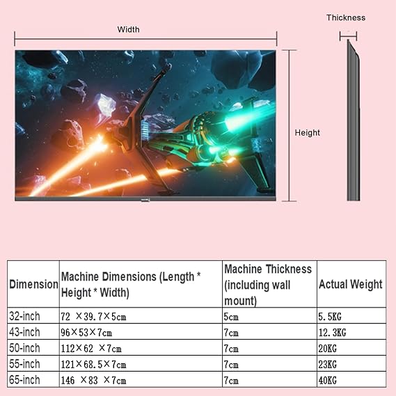 32 Inch LCD Advertising Menu Displays, Digital Signage Advertising Display Box, Metal Frame Tempered Glass Panel Android System TV Light Box for Shops(A,50-97x57cm)