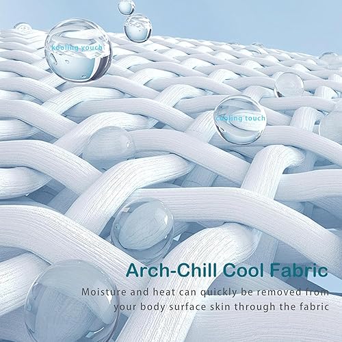 Miniatura 2 de ACCURATEX Edredón refrescante tamaño KingCal King, Q-max0.45 Arc-Chill, manta refrescante para durmientes acalorados, mantas ligeras y frescas para