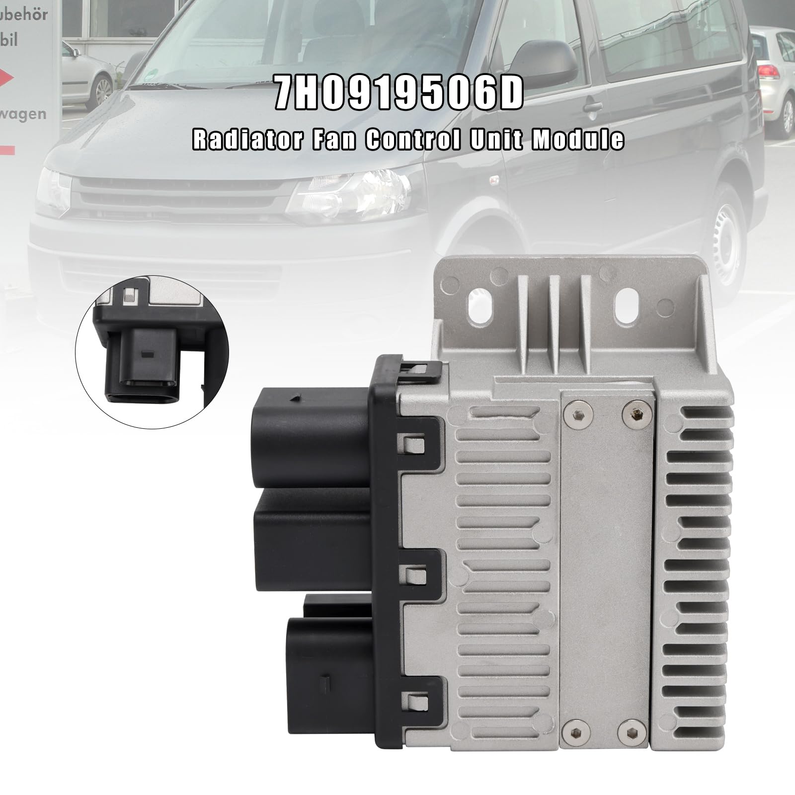 Topteng Radiator Fan Control Unit Module 7H0919506 passend für VW Transporter/Multivan V 2003-2010, passend für Campmobil T5 2007-2010, passend für Campmob.Typ2/Transporter/LT 2004-2010