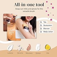 Vista 36 de Keshima Brocha de base plana Kabuki – Brocha de base prémium para maquillaje líquido, crema y polvo, pulido, mezcla y cara (tamaño regular, blanco)