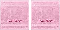Vista 75 de Personalized Passion Juego de 2 toallas con texto bordado personalizado, 16 x 27 pulgadas, altamente absorbentes y súper suaves, toallas de mano