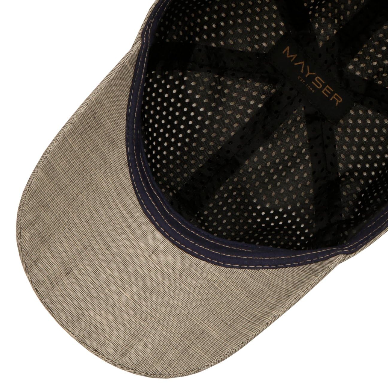 Mayser Jim Savona Coolmax Cap Basecap czapka bejsbolówka czapka z daszkiem bawełniana czapka lniana dla kobiet/mężczyzn – Made in the EU z daszkiem, podszewką, podszewką