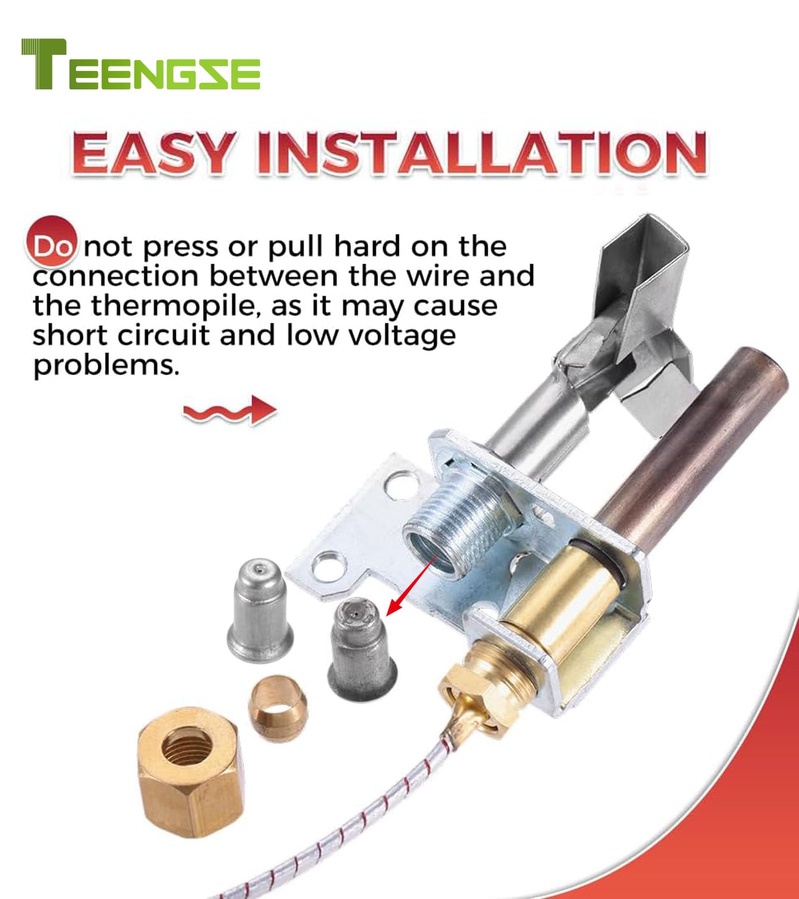 Amazon.com - TEENGSE Pilot Burner 750 Millivolt Thermopile