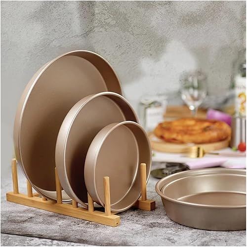 Miniatura 6 de 1PCS Non-Stick Steel Pizza Pan Tray Cake Bread Baking Ware Mould Mold Tin Shape Tool Dishes for Bakeware and Pastry Utensils(6 inch)