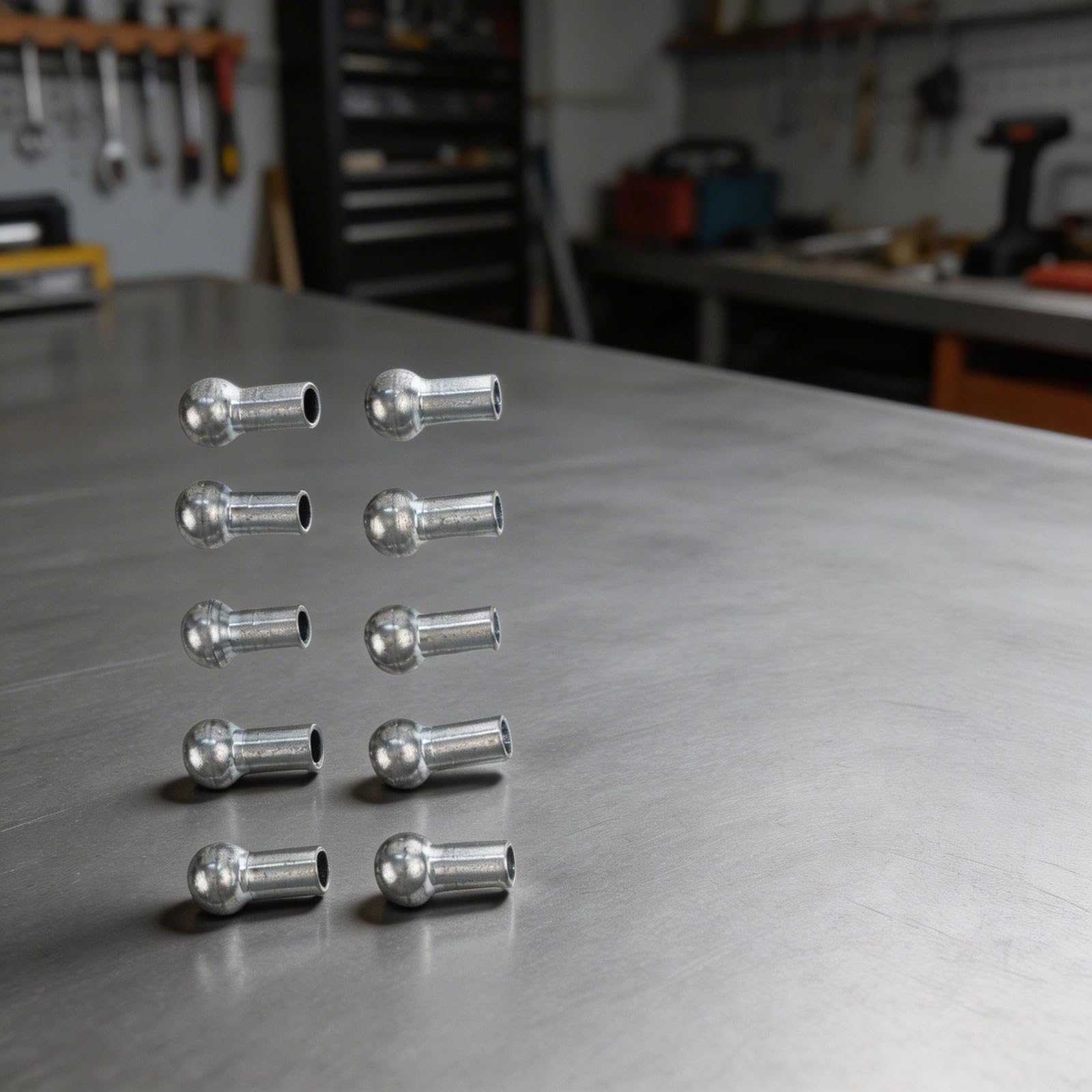 Terminales de bola de cable de repuesto para máquinas de polea de gimnasio de fitness, 10 piezas de junta de puerto de alambre de tapón de metal (11 x 4,5 x 19,5 mm)