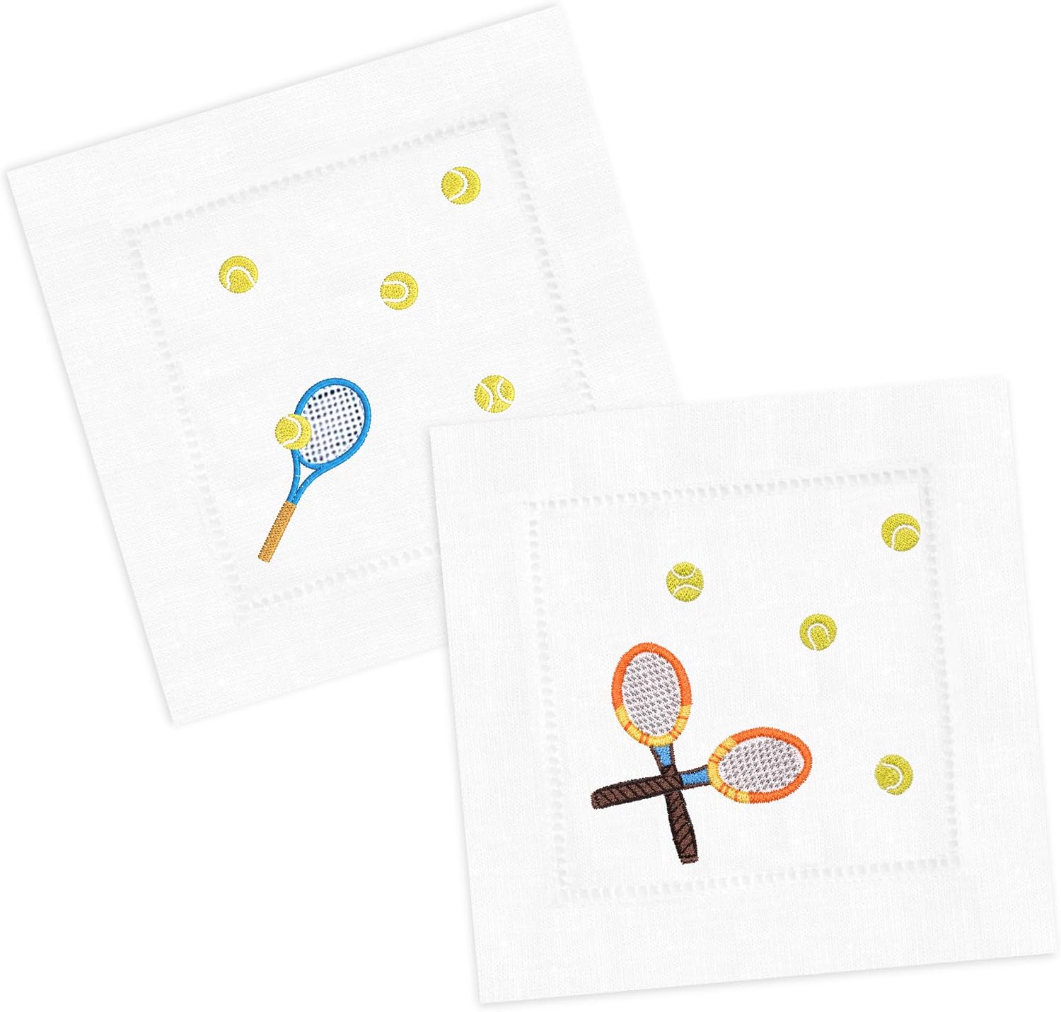 Tennis Cocktail Napkins Rackets, 3-Ply Tennis Party Napkins 50ct