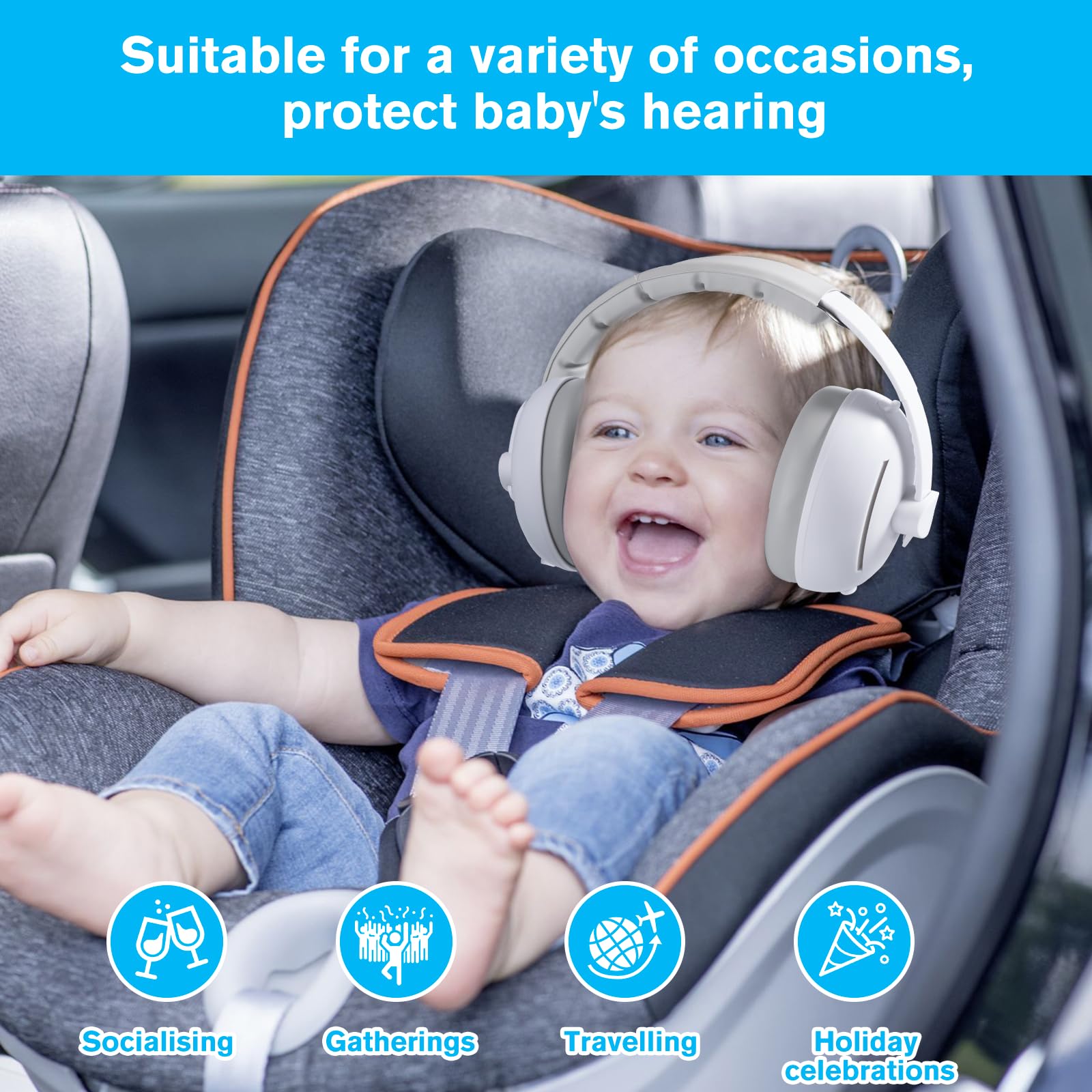 Carehabi Ohrenschützer Orejeras Unisex bebé