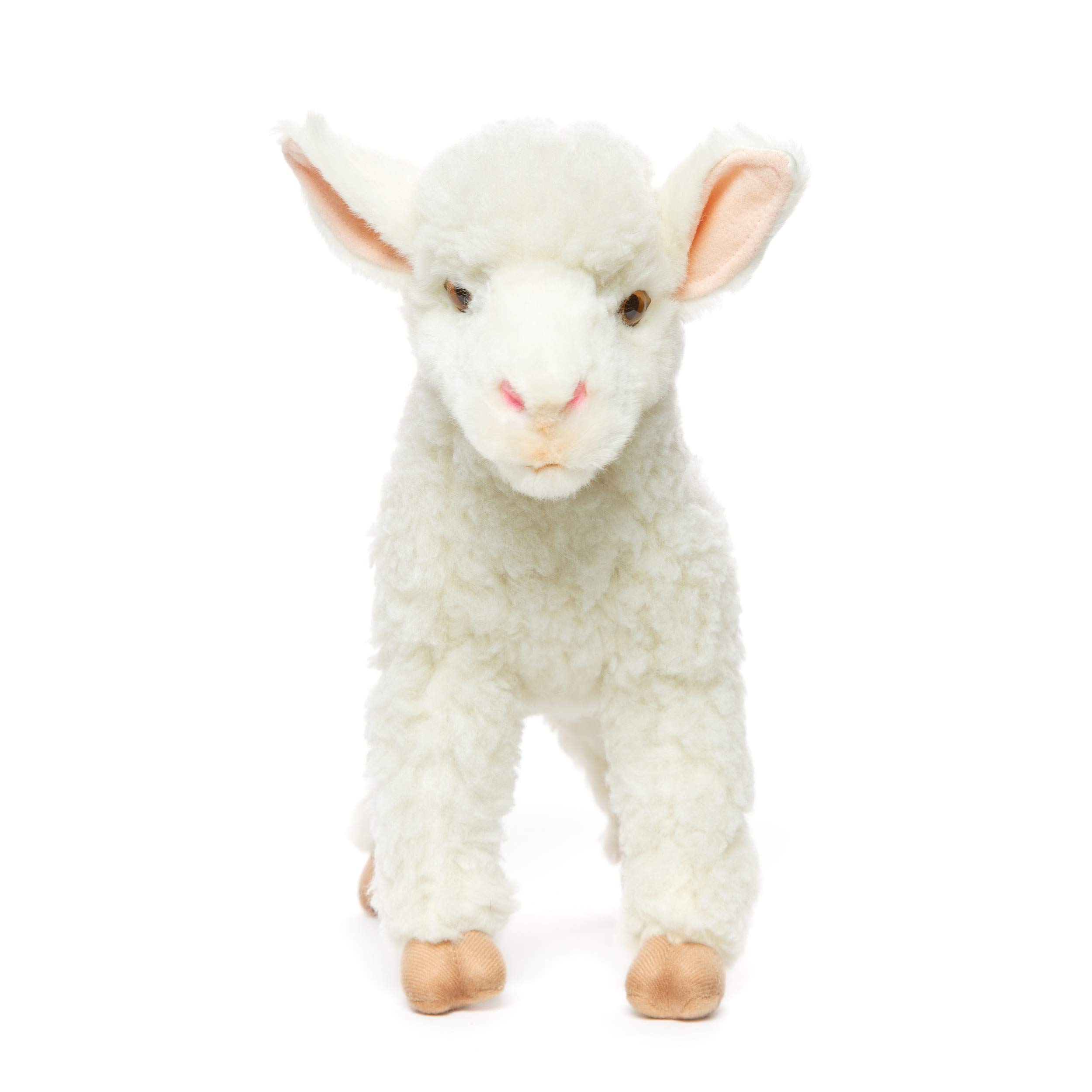Hansa - Peluche de Cordero Blanco, 4 Patas de 28 cm