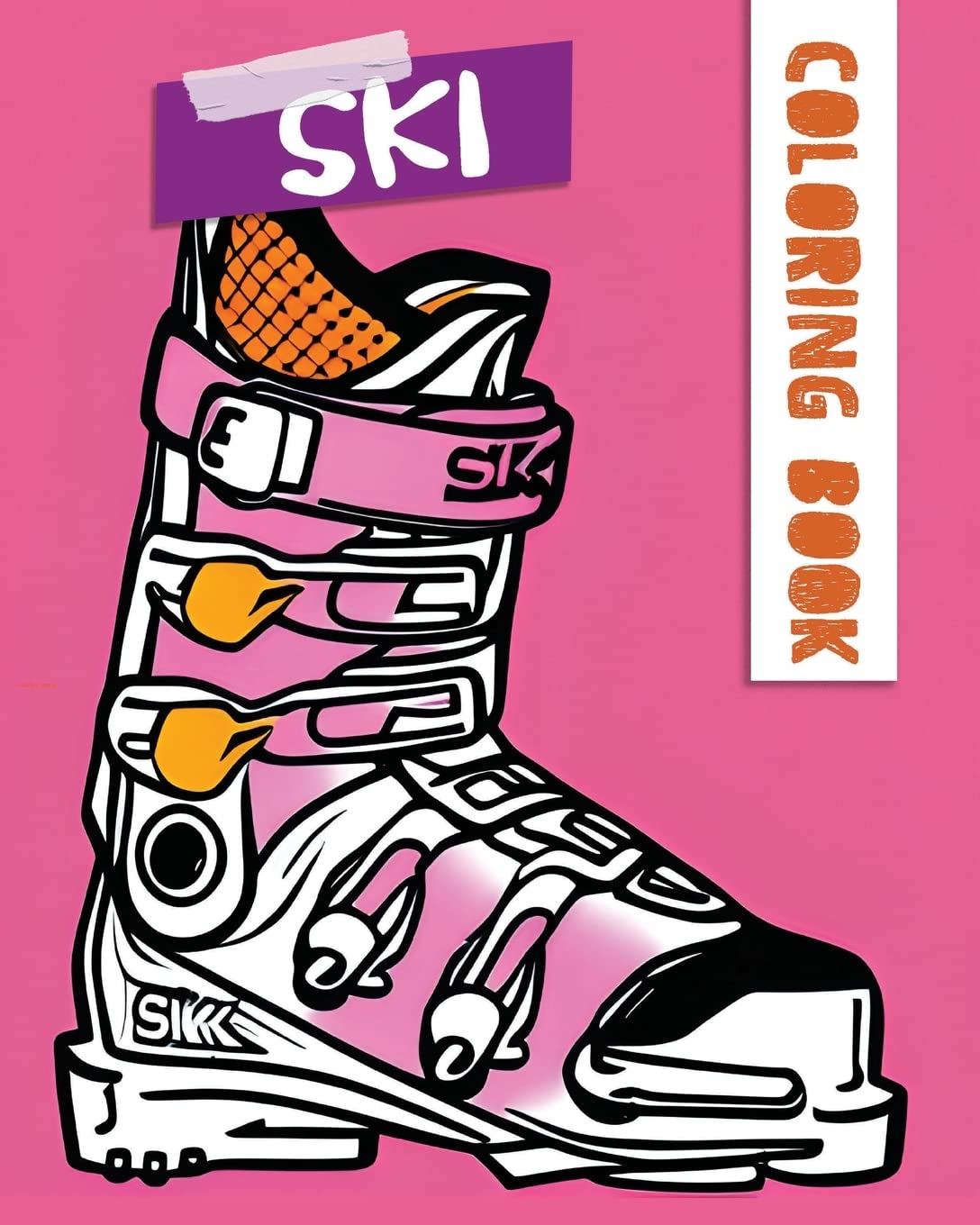 Easy Flow Coloring Book, Alpine SKI Art: Livre de Coloriage