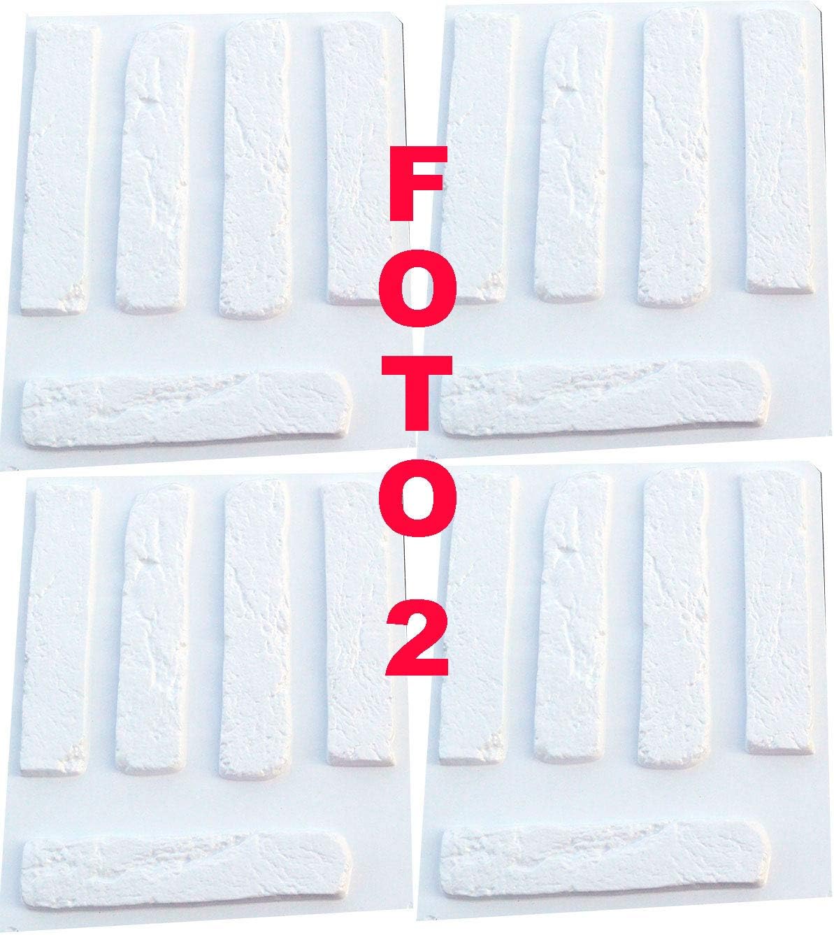 SvitMolds Concrete molds antique brick veneer concrete plaster wall decor set 20 pcs W09