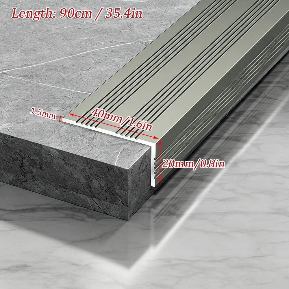 90cm Treppenkantenprofil Aluminium Treppenkante Treppenprofil Winkelprofil