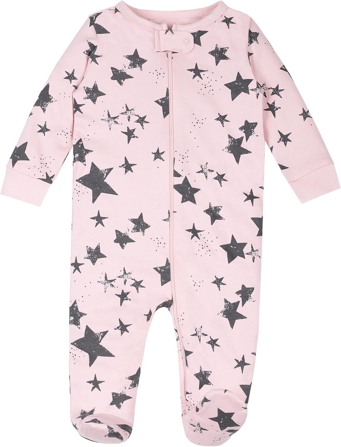Lamaze Organic Baby Baby Girls' Pure Organic Cotton Sleep N Play, Zipper Closure Footed Sleepwear, 1 Pk