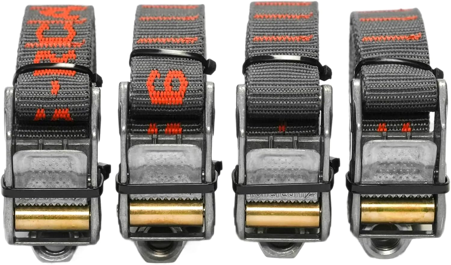 Rollercam 1.0" Cam Buckle Tie Down Straps - Signature Roller Technology - Ideal for Overlanding, Rafting, and Outdoors - Secure Straps for Gear and Cargo - 4 Pack (Straight End, 12 Foot)
