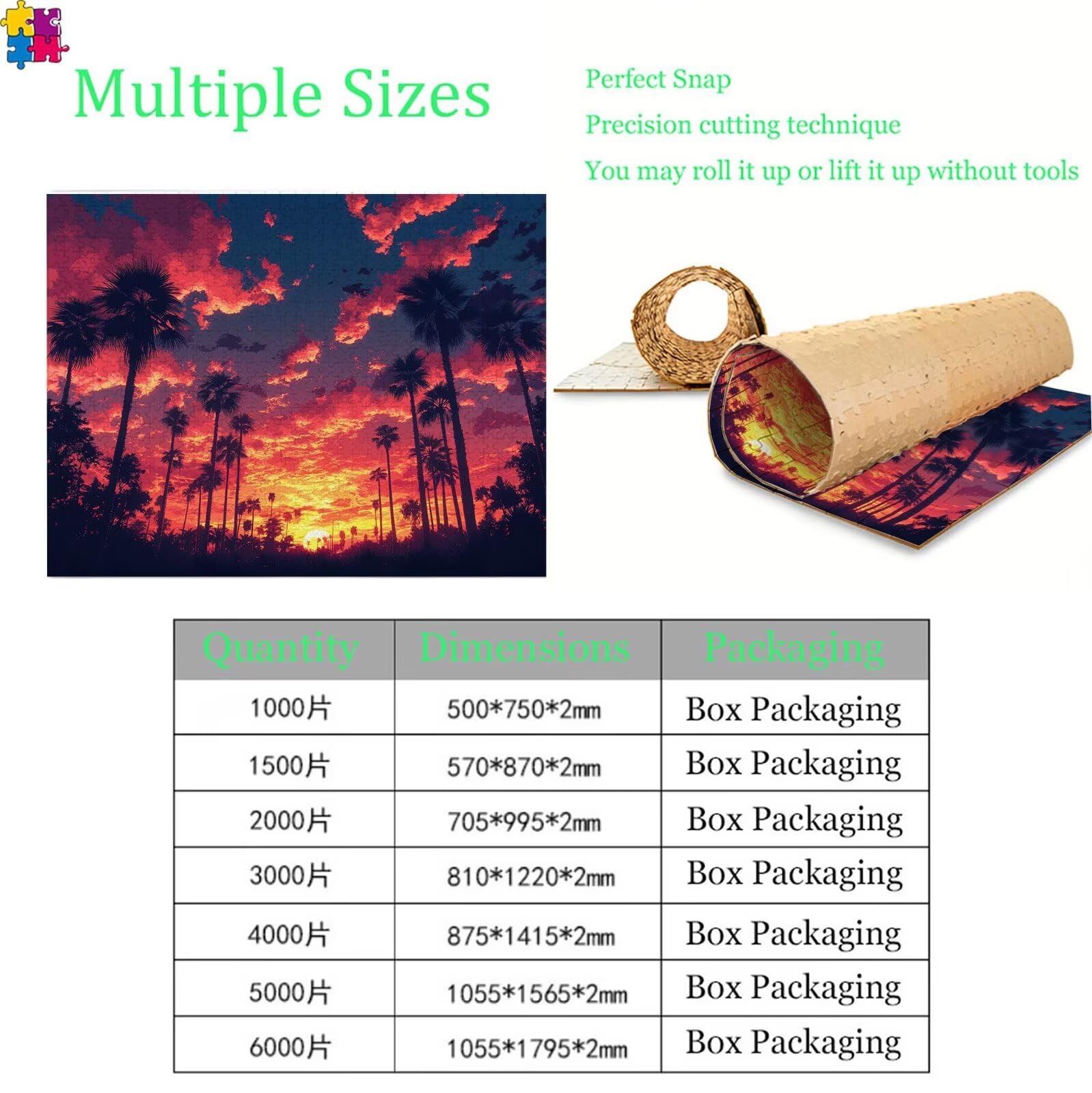 Puzzle 6000 elementów, drzewo zachodu słońca 6000 elementów dorośli i dzieci, wysokiej jakości artystyczna łamigłówka, 179,5x105,5 cm Klasyczna gra puzzli dla dorosłych, prezent dla kobiety/mężczyzny