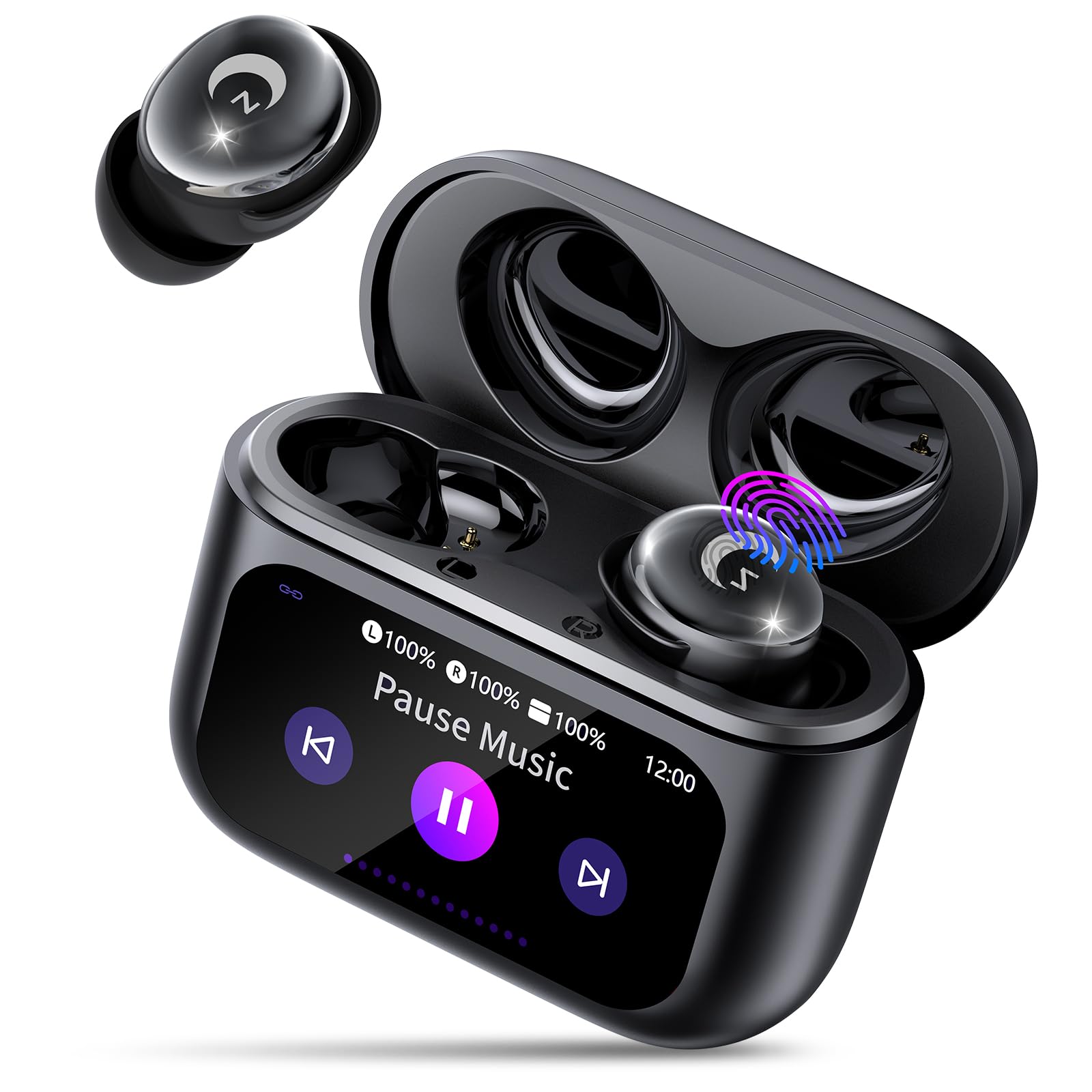 VEKJ Bluetooth Kopfhörer In Ear Mini 48 Std | Immersive HiFi Stereo Kopfhörer kabellos Bluetooth mit ENC Noise Cancelling Mik, Bluetooth Earbuds mit 5 EQ-Modu,Schlafmuster