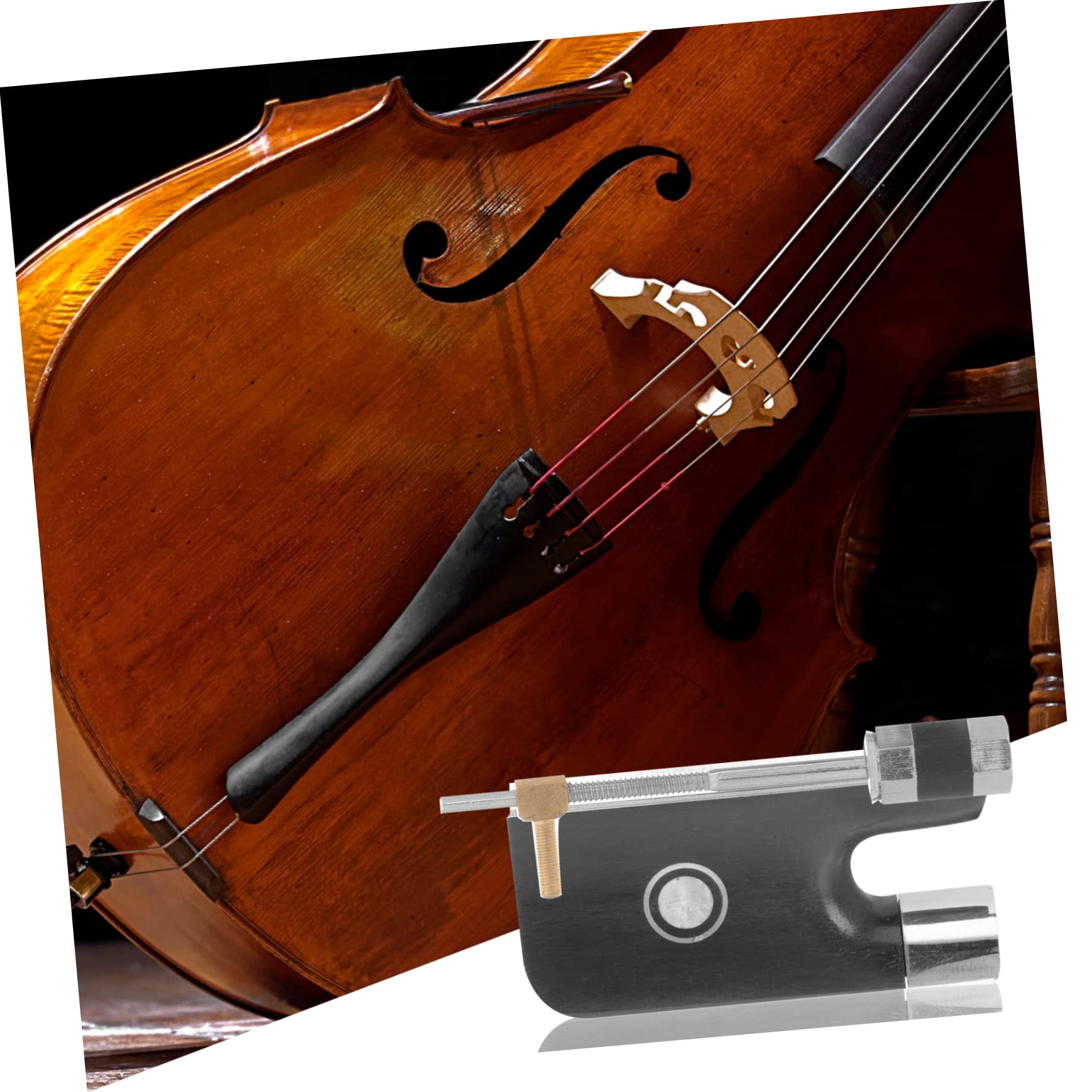 BESTonZON 4 Set fornitura violino accordatore per violino a clip nasetto di ricambio per violoncello archetto archetto per rana ad per violoncello del rame