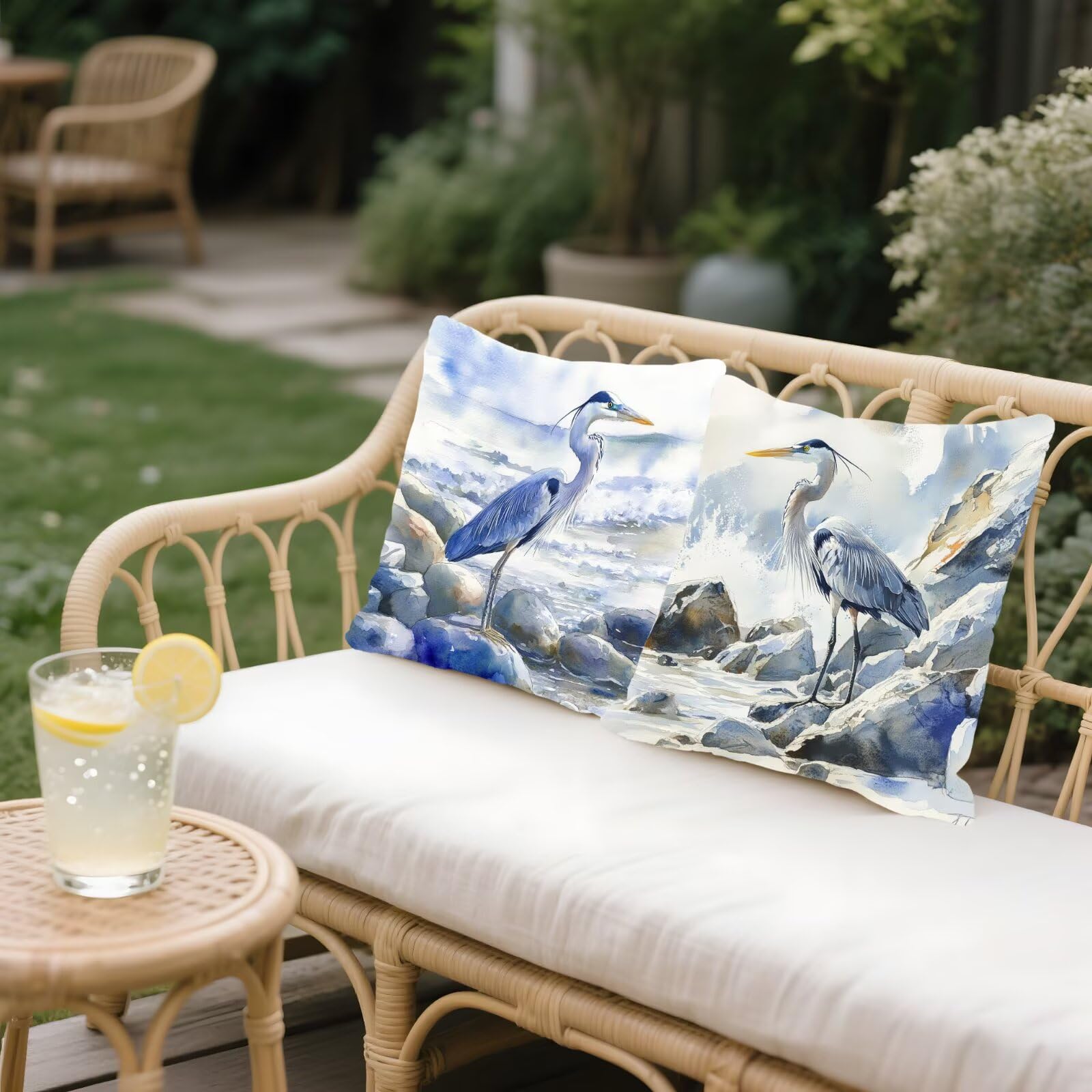 Cojines Sofa Fundas Cojines 70x70cm SúPer Suave Cojin Sencillez Pájaro Juego de 4, Fundas Almohada Impermeable Exterior, Interior Y Exterior Cojin Decorativos, JardíN SalóN Regalos NavideñOs P-349