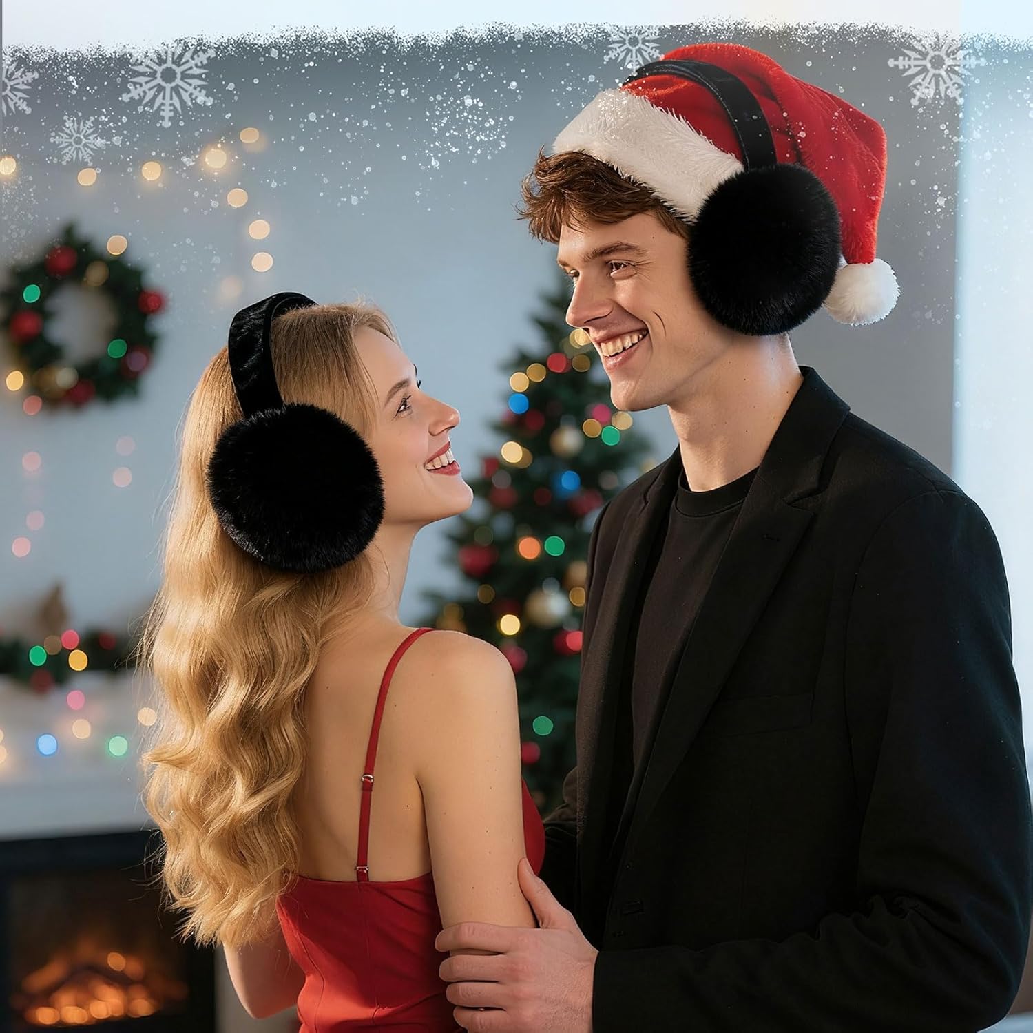 kuchisity 4 PCS Women Winter Ear Muffs Foldable Faux Fur Earmuffs Fluffy Ear Warmers for Winter - Image 6