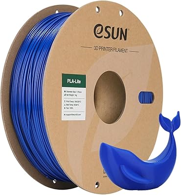 20 – eSUN Blue PLA Filament, 3D Printing PLA Lite Filament 1.75mm Dimensional Accuracy +/- 0.03mm, 1kg Carboard Spool (2.2lbs) 3D Printer Filamen…