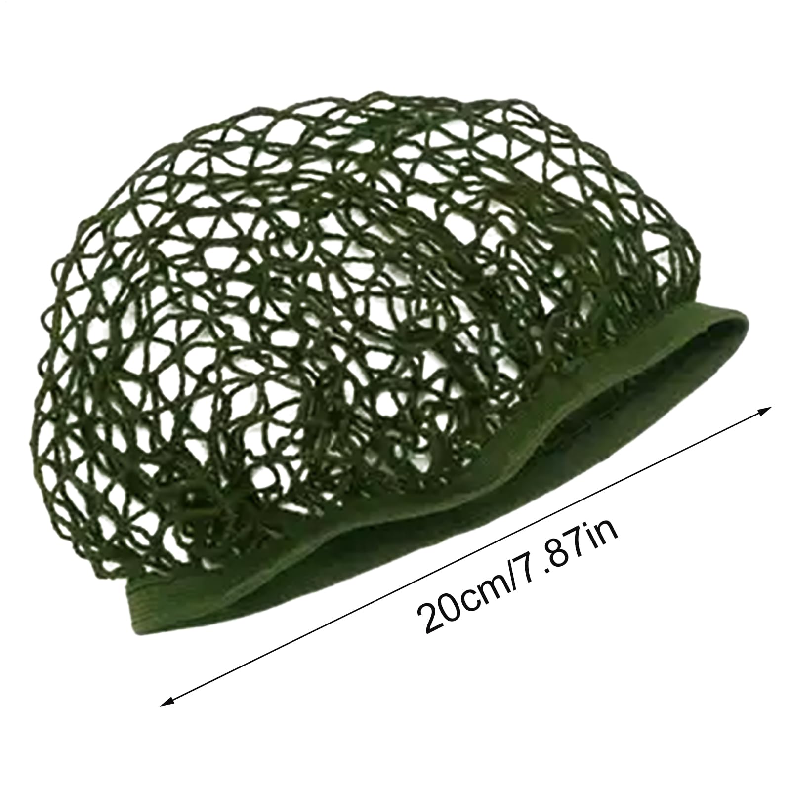 Casco de red de malla | Cabeza de red de camuflaje - Diseño de malla densa | Casco de camuflaje de utilería, cubierta con banda elástica para cascos militares, funda para cascos de airsoft — view 7
