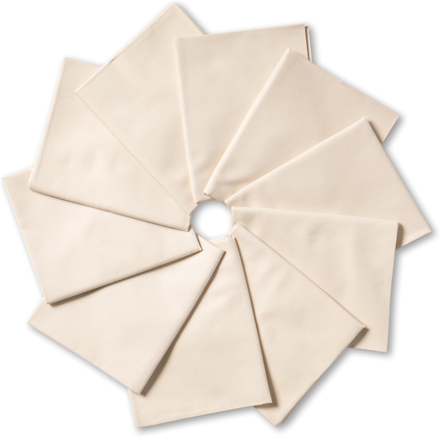 Connecting Threads 100% Cotton Cream Fat Quarter Precuts - 10 Pieces (Cream)