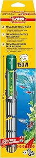sera Aquarium-Regelheizer 150W | Schockresistentes Quarzglas | Sicherheitsschaltung | Für Süß- & Meerwasser | Schutzkorb gegen Verbrennungen | Für 75-200L Aquarien | Vollständig untertauchbar