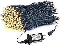 Vista 21 de Weillsnow Luces de Halloween naranjas, tira de luces impermeables enchufables de 66 pies, 8 modos con memoria para decoraciones de jardín