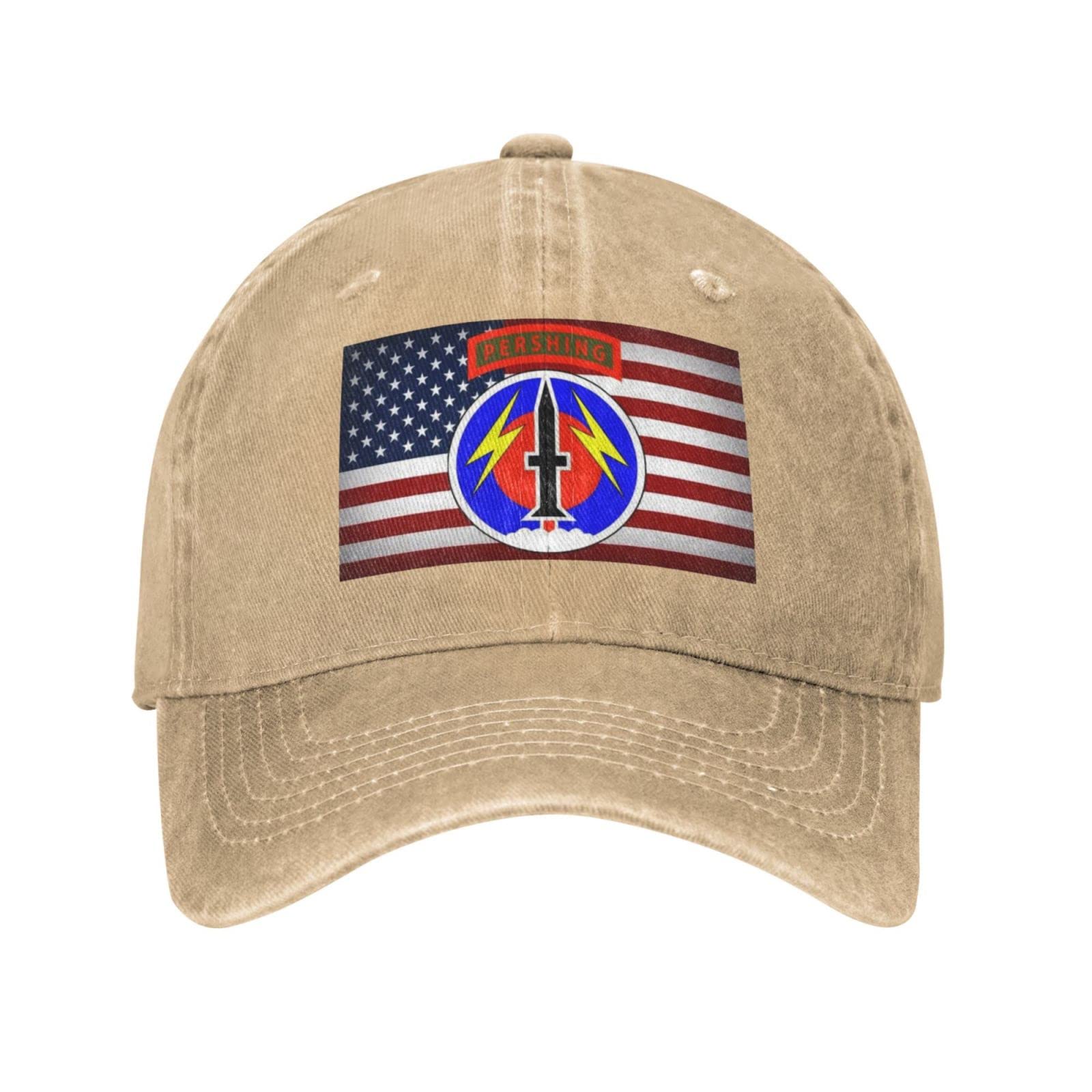 Us Army 56th Field Artillery Brigade Washed Hat Cap Baseball Dad Adjustable Cowboy Unisex Denim Trucker Adult Vintage Cotton Men Women Washable Retro Men's Women's Outdoor Sports