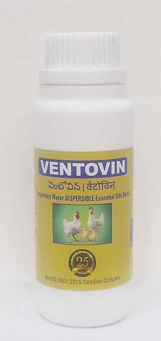 DECVIN VENTOVIN - Proprietary Water DISPERSIBLE Essential Oils Blend, Cattle, Poultry and Bird Essential Oils Supplements, Liquid Supplements for Cow & Farm Animals (100 ml, VENTOVIN)