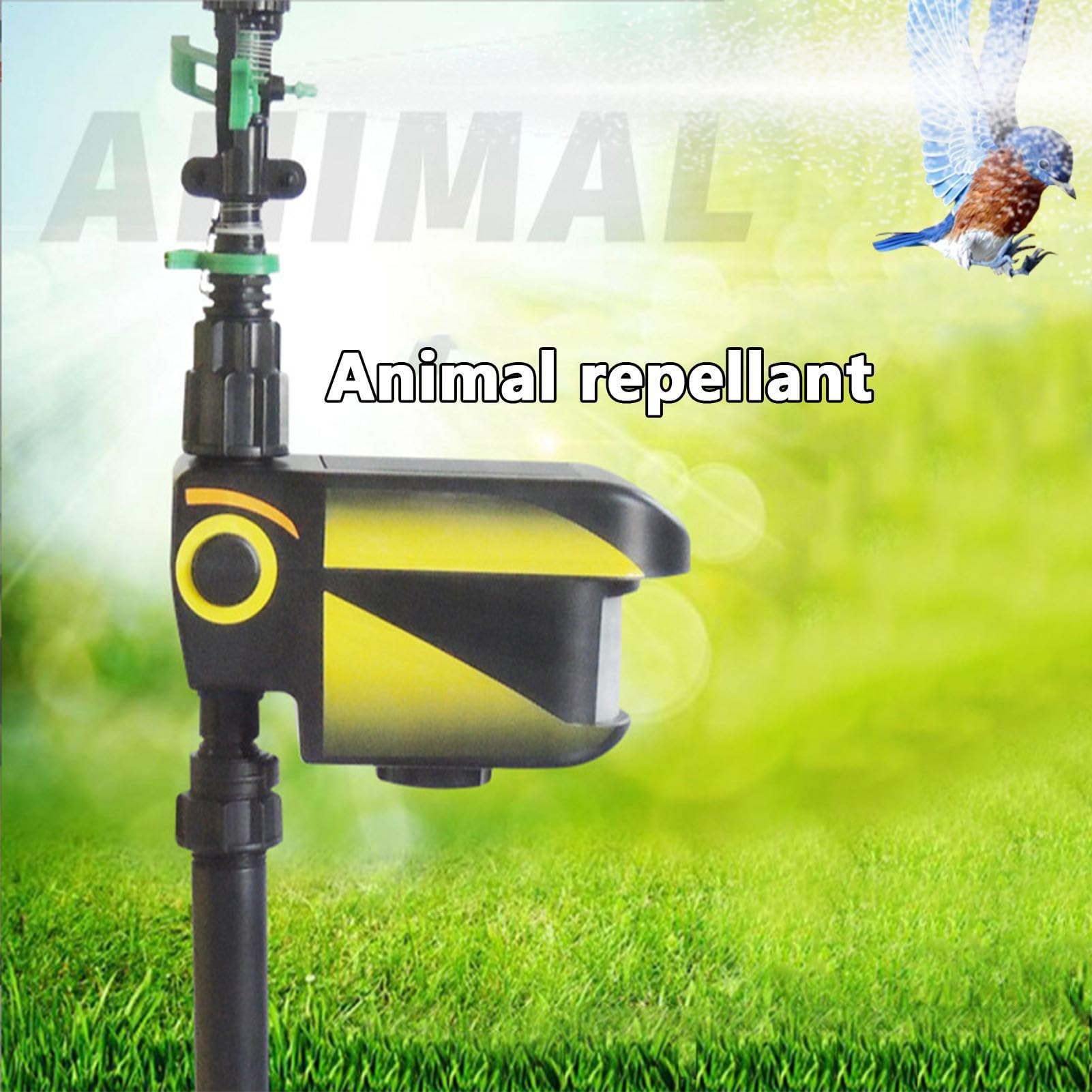 Aspersor de agua de jardín – Aspersor de energía solar – Aspersor de agua | activado por el movimiento | Protector de jardín con detección de movimiento, de riego de césped, aspersor disuasorio