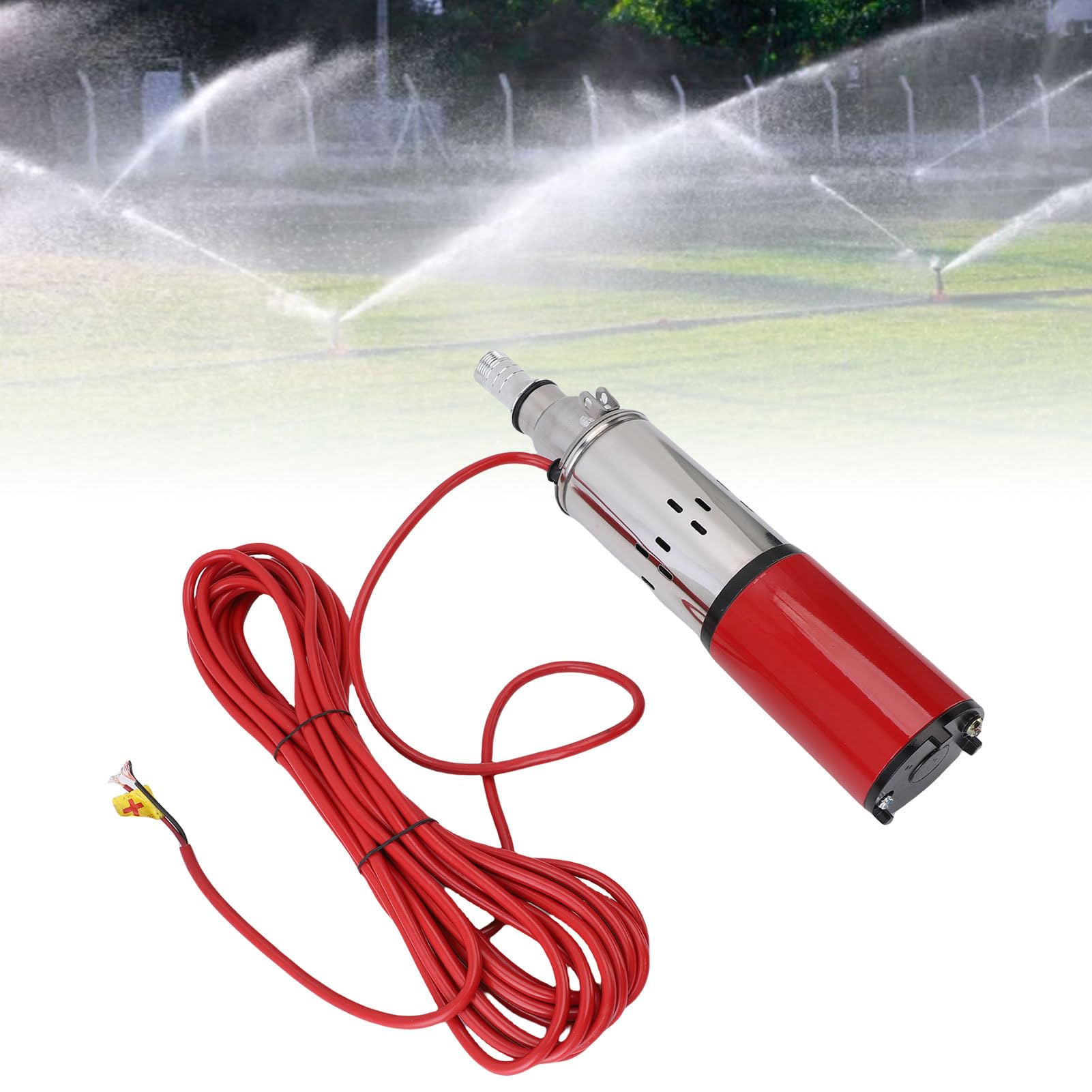 EMUKOEP Bomba de Agua de Pozo Solar de Alta Presión Sumergible de Acero Inoxidable para Riego de Tierras de Cultivo