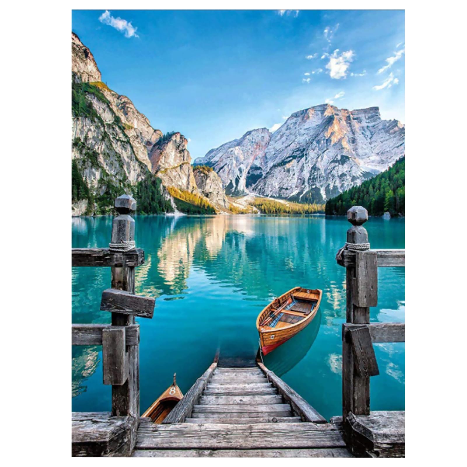 Beauenty Diamond Art Painting Kit, DIY 5D Gem Paintings Art Kit with Resin Round Diamonds, Abstract Diamond Painting Kit with tools for Adults Beginners, 40L x 30Hcm (01)