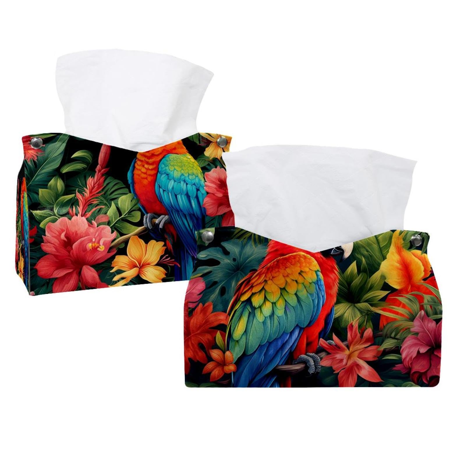 Boîte à mouchoirs perroquet Barth : solution esthétique pour table et chambre désordonnée