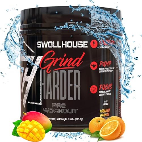 SWOLLHOUSE Grind Harder Pre Workout (Mango Orange)