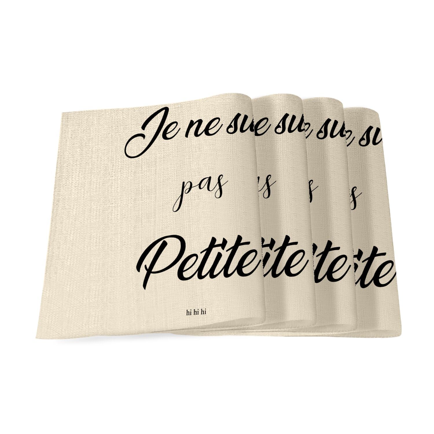 Set de table en lin grand format humour blague décoration table